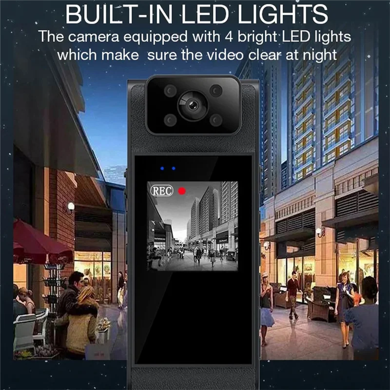 AB25-New 1080P HD WIFIミニカメラカムコーダーボディマウントカム小型180度回転式レッドバイクカメラスポーツDV車載DVR