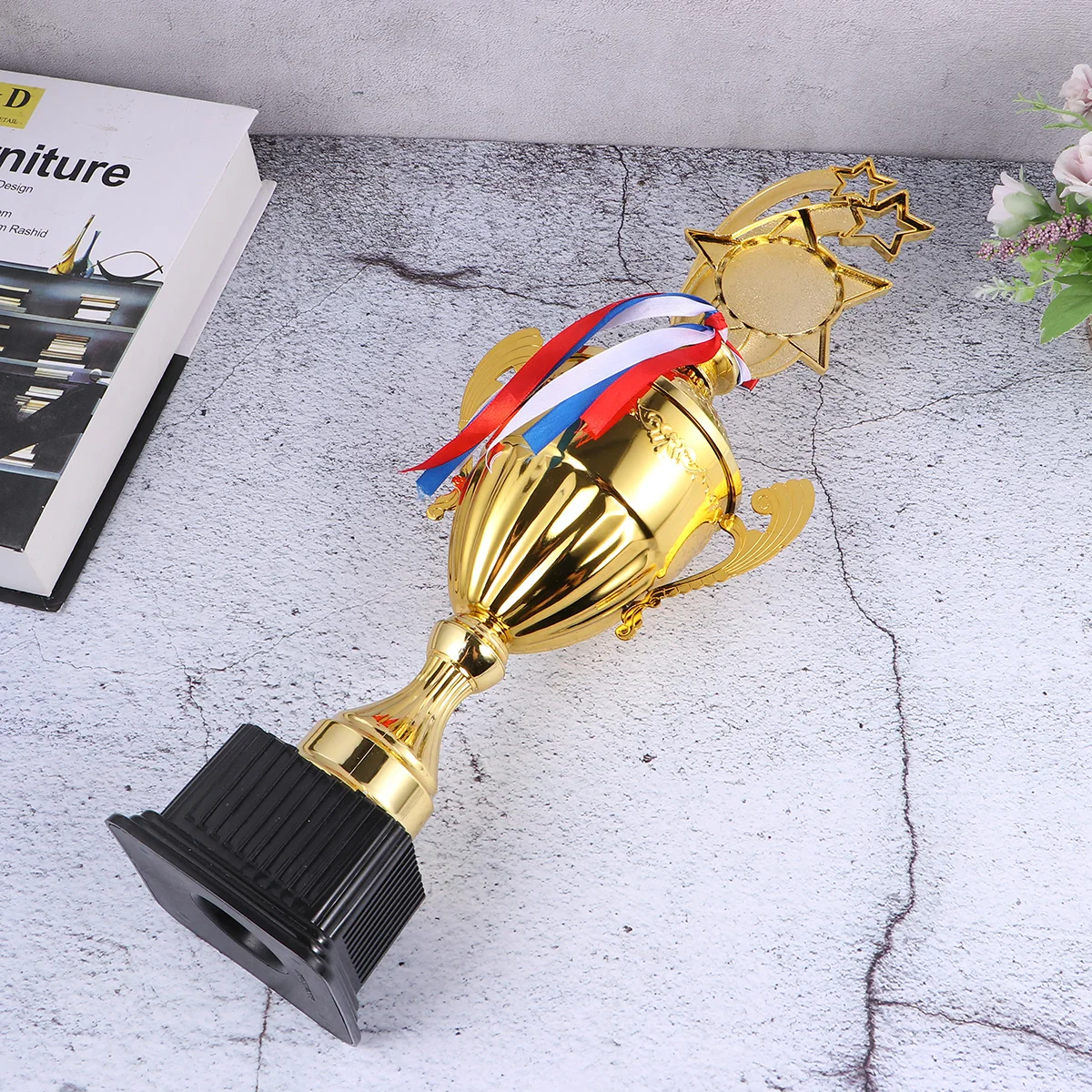 

1Pcs Gold Star Trophy Metal Winner Award for Students Staff Motivation Premium Longlasting Competition Appreciation Gift
