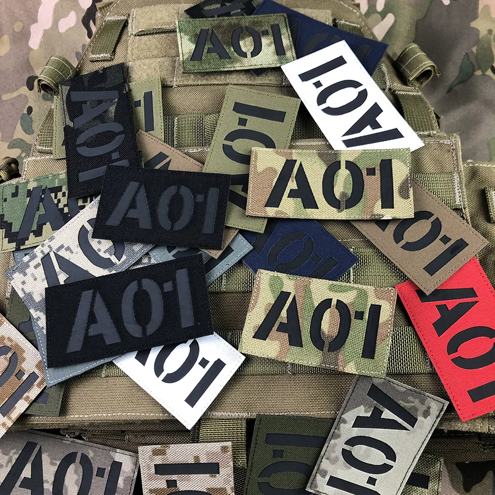 Laser Cutting IR IFF Infrared Reflection Custom Patch Radio Call Sign Name Tapes Black Letters Morale Tactics Military Airsoft