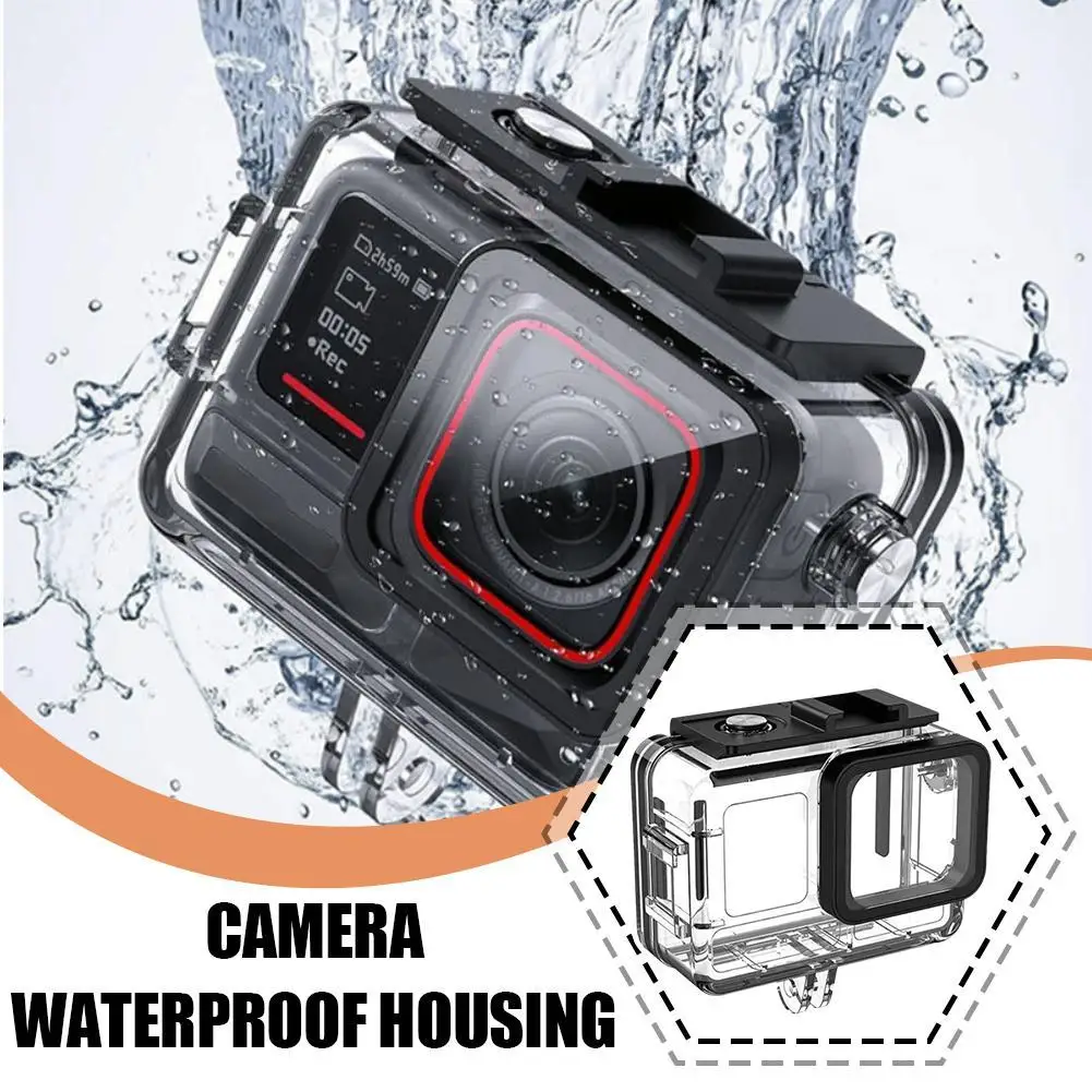 Waterproof Housing Case For Insta360 Ace Pro 2 Underwater Diving Protective Case Anti-scratch Clear Sports Camera Accessories