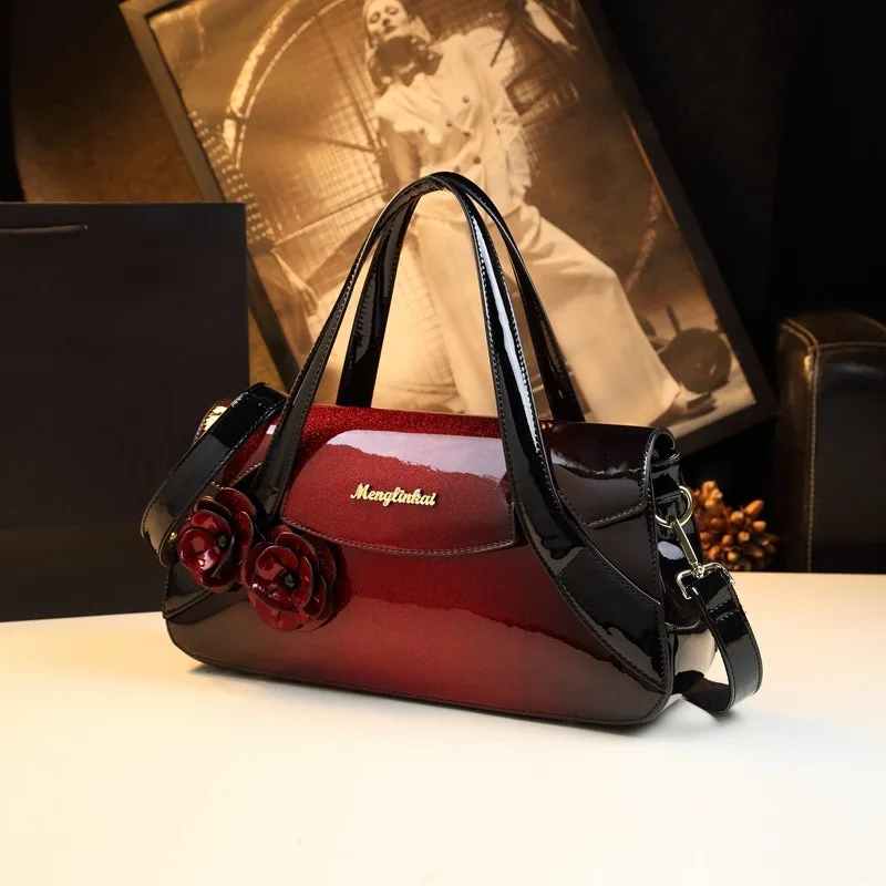 

Trendy brand women's fashionable soft leather elegant handbag 2026 new style single shoulder messenger bag