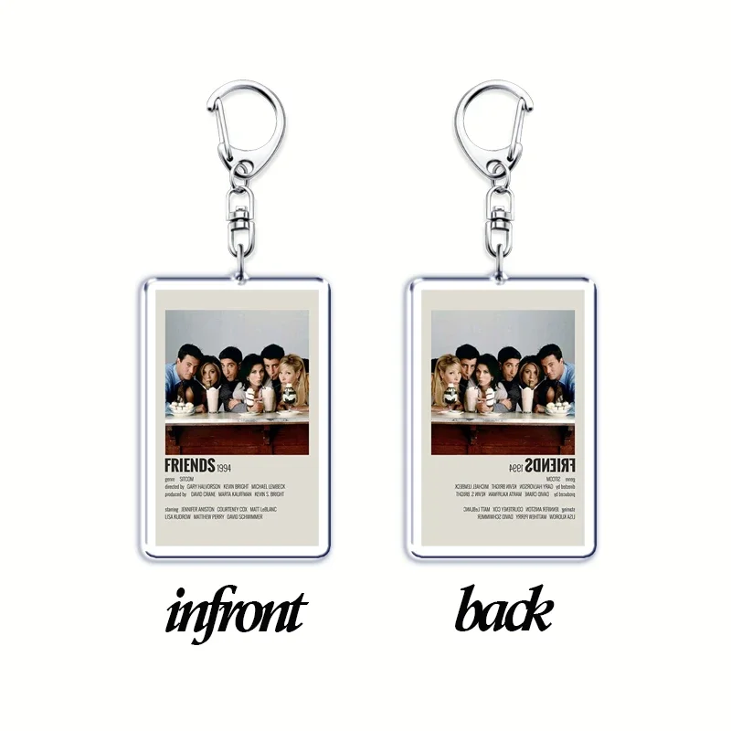 Popular ClassicTV Show Keychains Friends Mean Girls Pendant Keyring for Accessories Bag Key Chain Ring Jewelry Gifts
