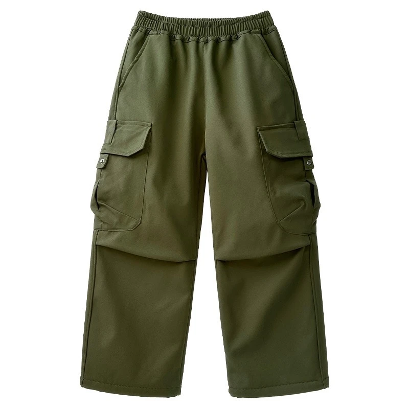 

2026 Boys‘ Spring Cargo Pants for Big Kids, Casual Utility Trousers for Daily Wear, Trendy Lightweight Bottoms New Arrival