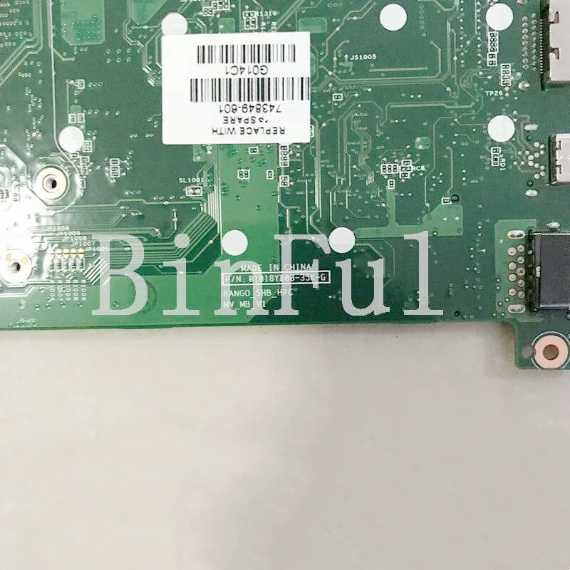 

743849-001 743849-501 743849-601 для материнской платы ноутбука HP 13 13T-3000 13-3000 010198V00-35K-G с I7-4500U 8 ГБ 100% тест