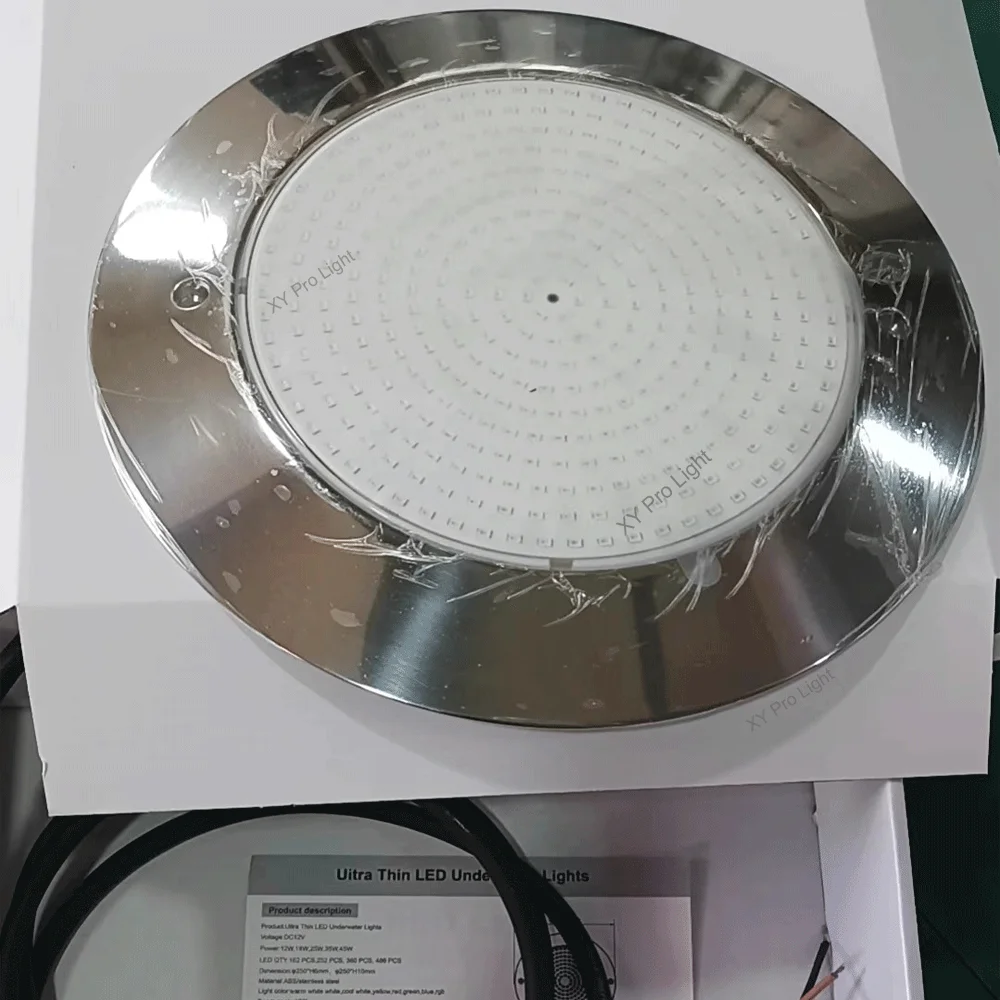 

DC12V 25W 35W RGB Underwater Lights IP68 12W 18W LED Swimming Pool Light Mobile APP Control Pool Party Decoration Fountain Lamp