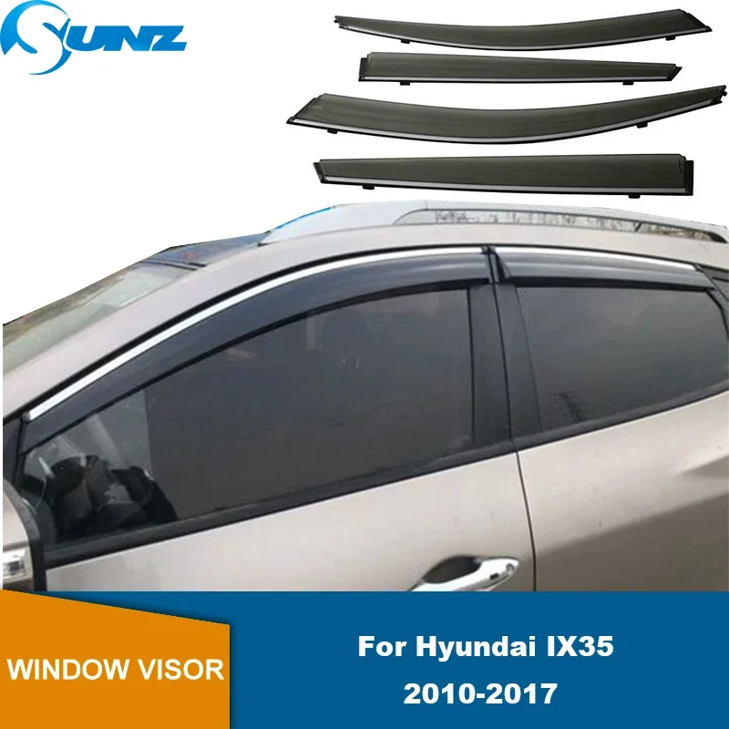

Window Visor For Hyundai IX35 2010 2011 2012 2013 2014 2015 2016 2017 Car 4pcs Weather Shields Sun Rain Deflector Guard
