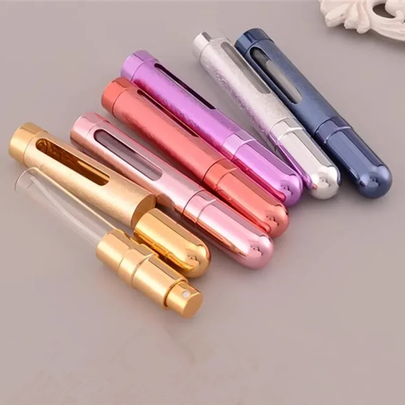 300pcs/lot Top Quality 12ML Perfume Glass Bottle Aluminum Empty Spray Parfume Atomizer Refillable Glass Bottles Wholesale