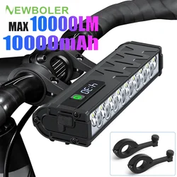 Bicycle Light Front 10000Lumen Bike Light 10000mAh Waterproof Flashlight USB Charging MTB Road Cycling Lamp Accessories
