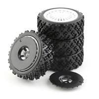 4 pcs 72mm Rubber Tire Wheel Tyre for Tamiya XV01 TA06 TT01 TT01E TT02 TT02B PTG-2 1/10 RC Racing Car Upgrades Parts Accessories