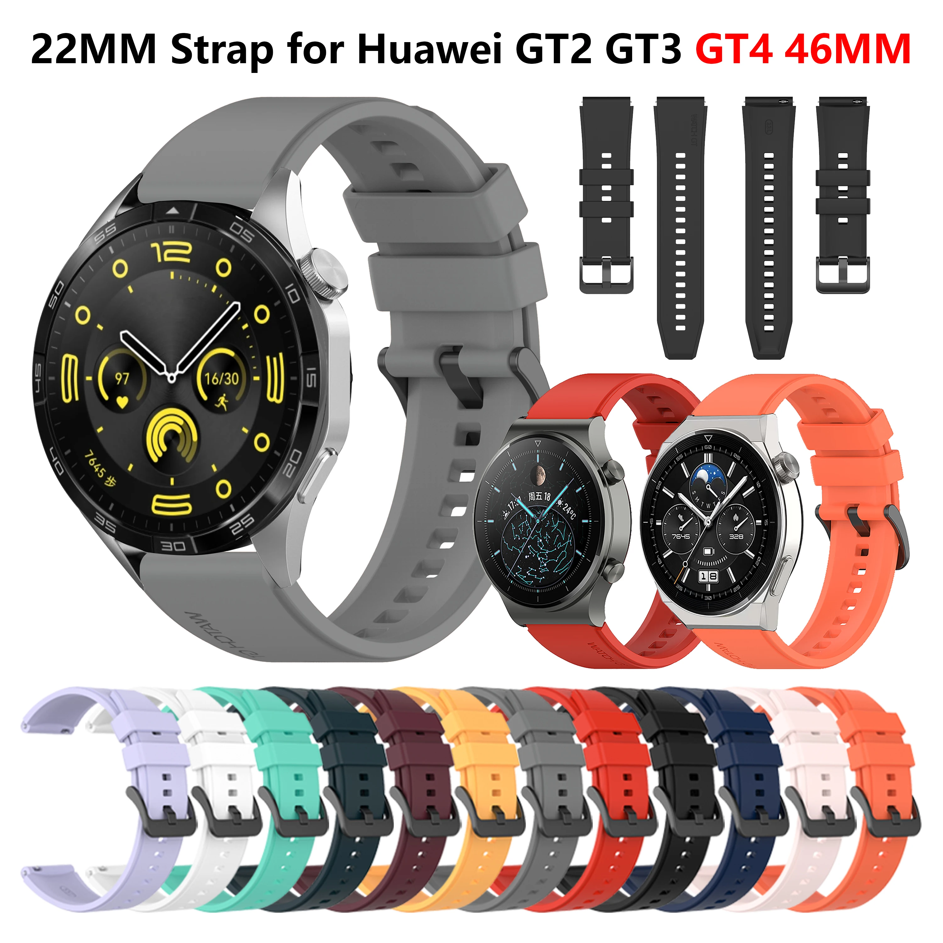 

22mm Smart Watch Straps for Huawei Watch GT 4 46MM/GT 3 Pro SE 46MM/GT 2 Pro 46MM/GT Runner 46MM Watchband Replacement Bracelet