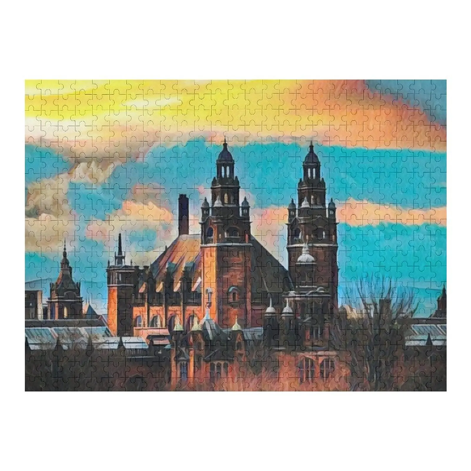 

Glasgow Jigsaw Puzzle Wood Photo Personalized Personalized Toys Customs With Photo Puzzle
