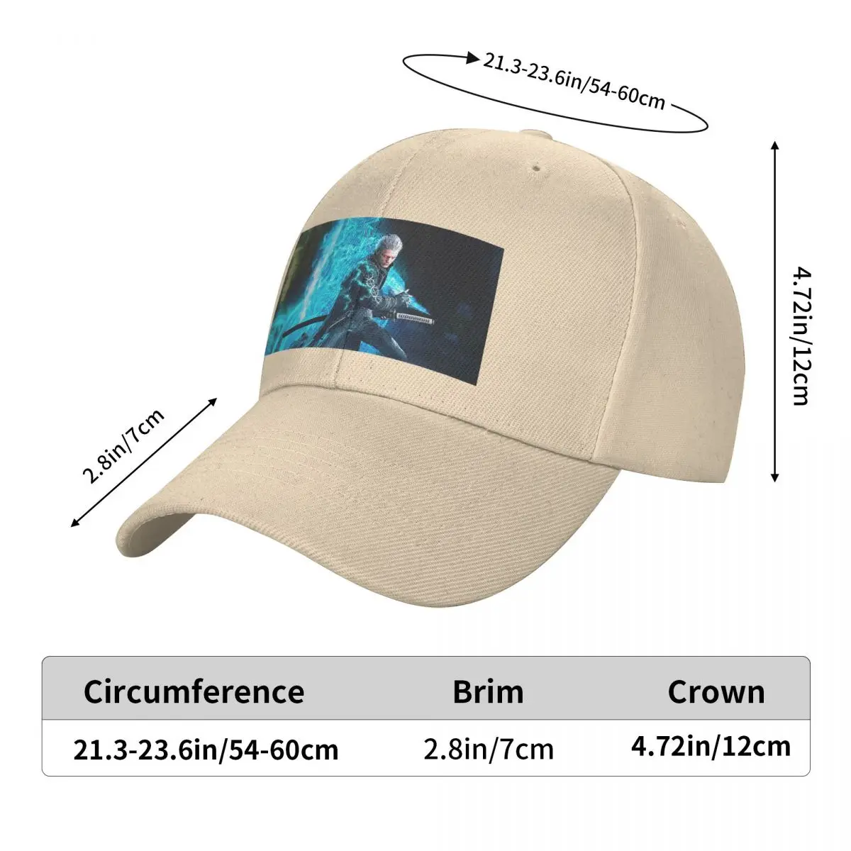 Vergil From The Devil May Cry Series Cap Fashion Casual Baseball Caps Adjustable Hat Hip Hop Summer Unisex Baseball Hats