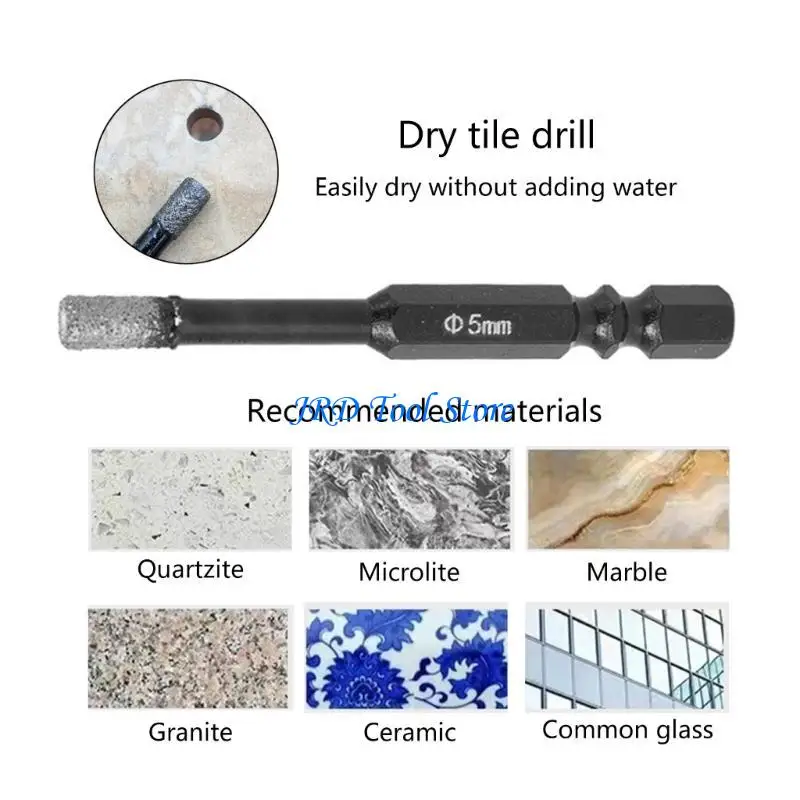A2UD Multi Fins 5mm Porcelain Tile Bit para atualizações e construção domésticas