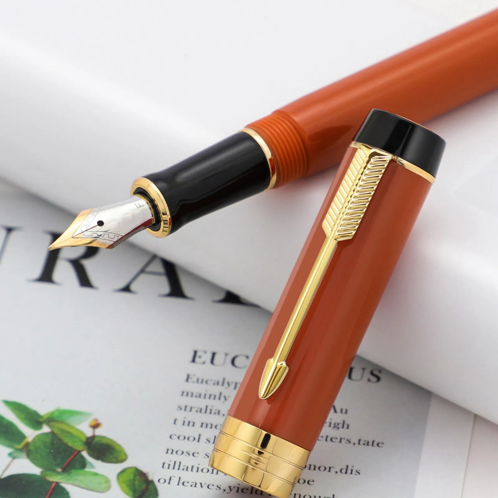 Jinhao 100 little Centennial Resin Fountain Pen F Nib Ink Pen with Converter school Business Writing ink Pens students Gifts