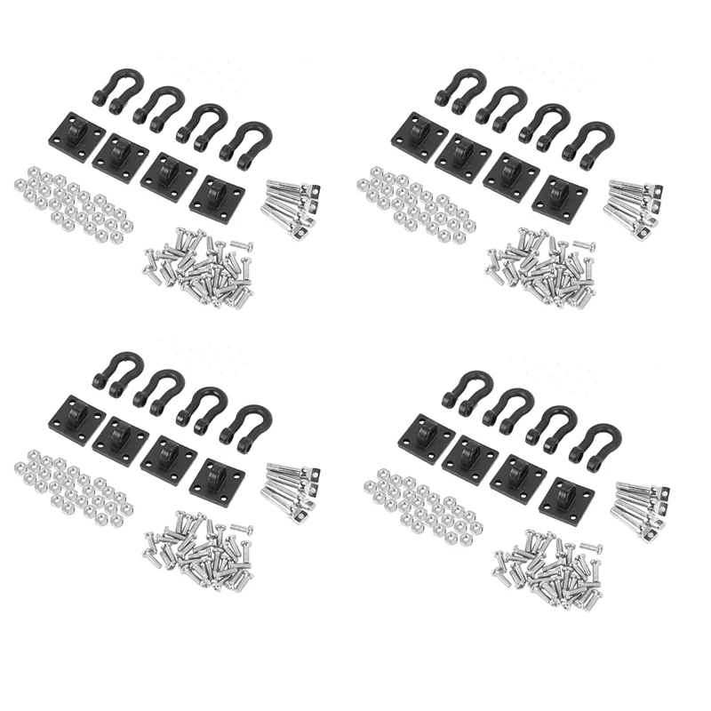 

16 шт., буксировочная пряжка с крючком для 1/10 RC Rock Crawler Axial SCX10 Traxxas TRX4 TAMIYA D110 RC Car Truck