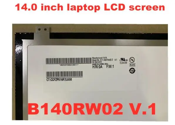 شاشة كمبيوتر محمول LCD لوحة عرض ، من من ، Fit B140RW02 V.0 ، V.1 ، V.2 ، LTN140KT03 ، LP140WD2 ، TLC1 ، * x ، 40 دبابيس