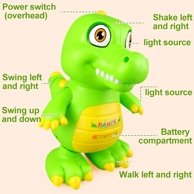 Kids Toys, Toddler Toys, Musical Dinosaur Crawling Baby Toys, Light Up & Sound Toddler Toys, Toys For Ages 2+, Birthday Gifts