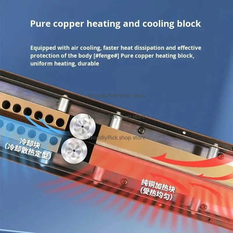 

Electric Driven Vertical Film Plastic Bag Heat Seal Machine 110V 220V Continuous Commercial Small Sealer for Food Packaging