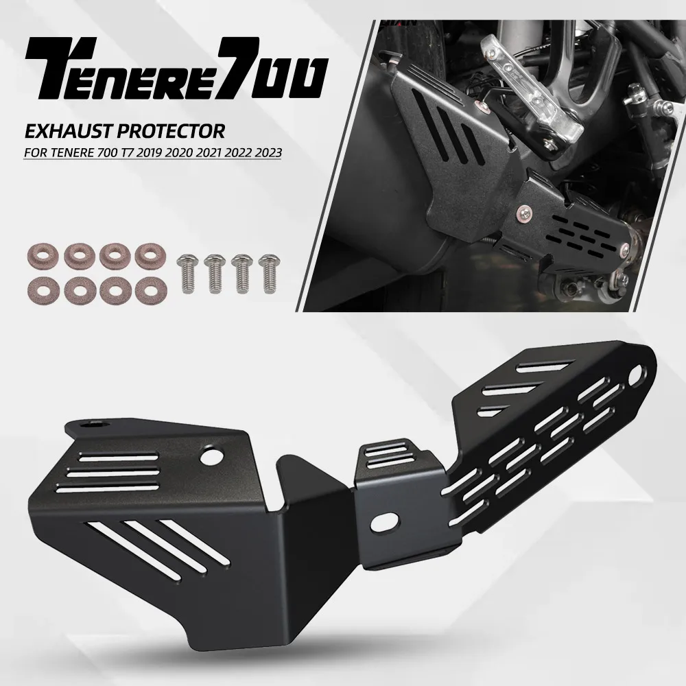 For Yamaha Tenere 700 T7 2019 2020 2021 2022 2023 Motorcycle Accessories Exhaust Pipe Heat Shield Cover Muffler Protector Guard