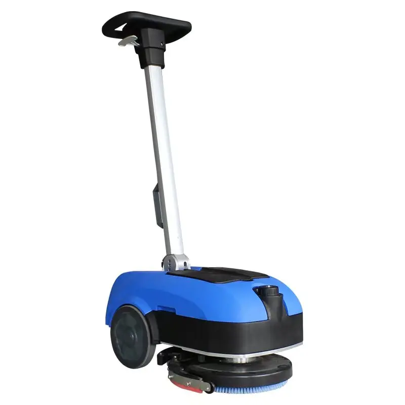 New Arrival  Small Floor Scrubber 11inch Walk Behind Scrubbing Machine For Shop Home