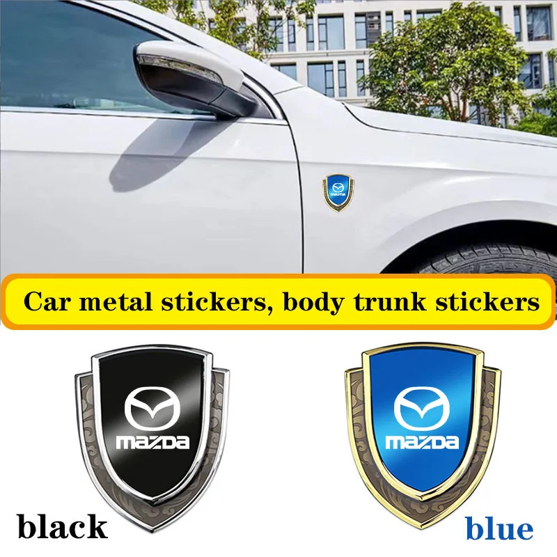 3d adesivos de carro metal logotipo do carro emblema adesivo decalque carro para mazda m3 m6 mp skyactiv axela atenza biante BT-50 CX-30 acessórios