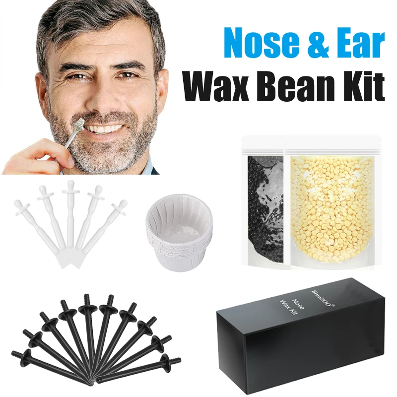 Portable 2026 Wax Beans Painless Nose Wax Kit for Men & Women - Paper-Free Nose And Ear Hair Removal Kit with Wax Set