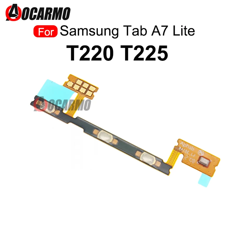 

1Pcs For Samsung Galaxy Tab A7 Lite SM-T220 T225 Power On Off Volume Buttons Up Down Flex Cable Repair Parts