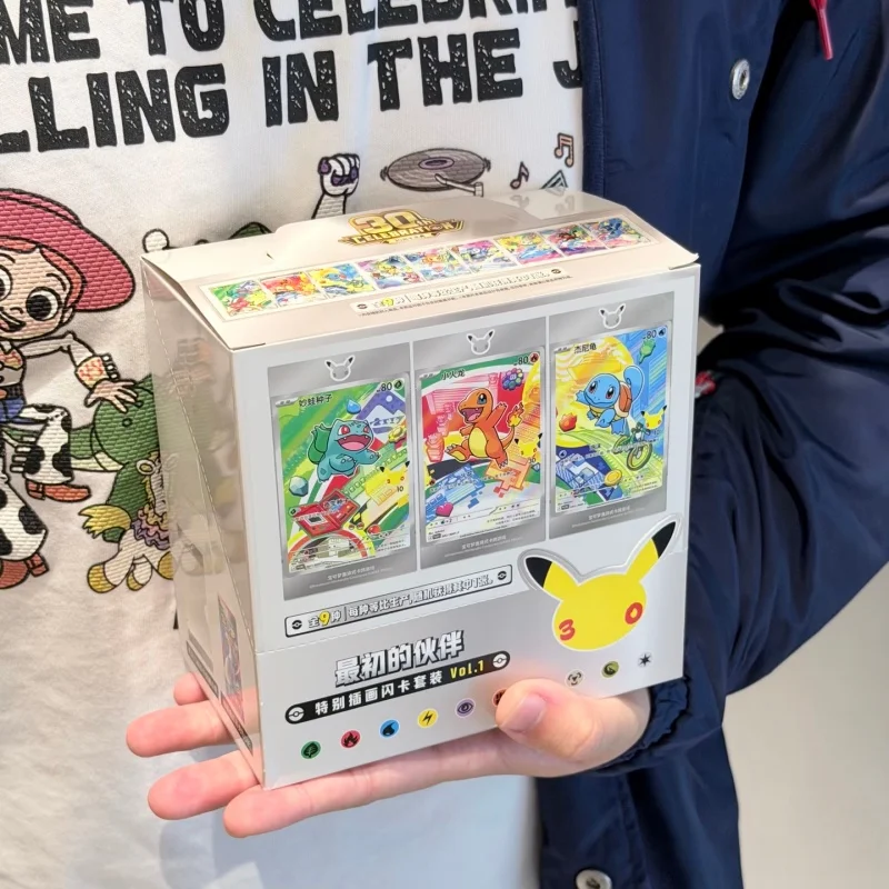 Hot Sale Original Chinese PokéMon Ptcg Card First Partner Sir Set  30th Anniversary Celebration Collectible Cards Birthday Gifts
