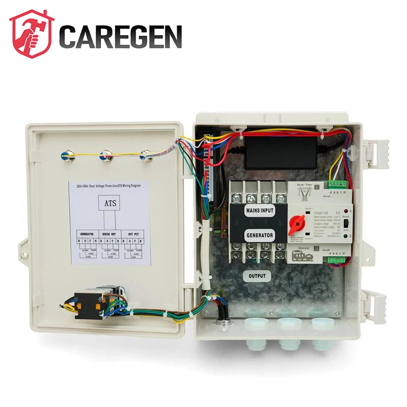 10KW 220v 380v Gasoline Diesel Engine ATS Control Box Generator Dual Power Automatic Transfer Switch Control Panel System