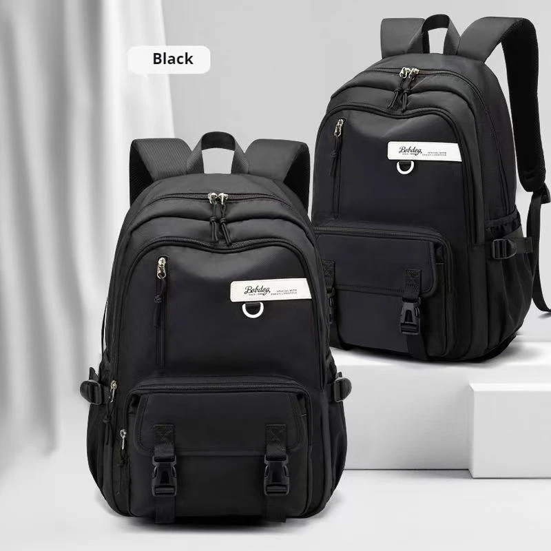 Retro large capacity backpack, student backpack, simple, lightweight, practical, fashionable, multifunctional backpack