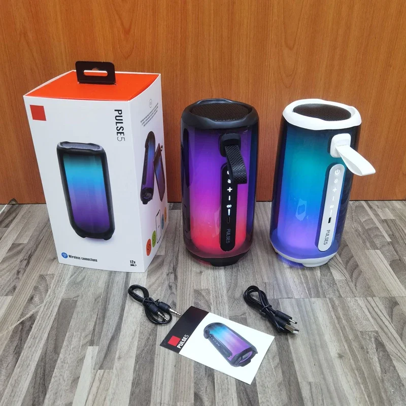 PULSE 5 Family K Song Bluetooth Speaker Portable Column RGB Light Audio Boombox Outdoor Waterproof Subwoofer With Mic Music Box