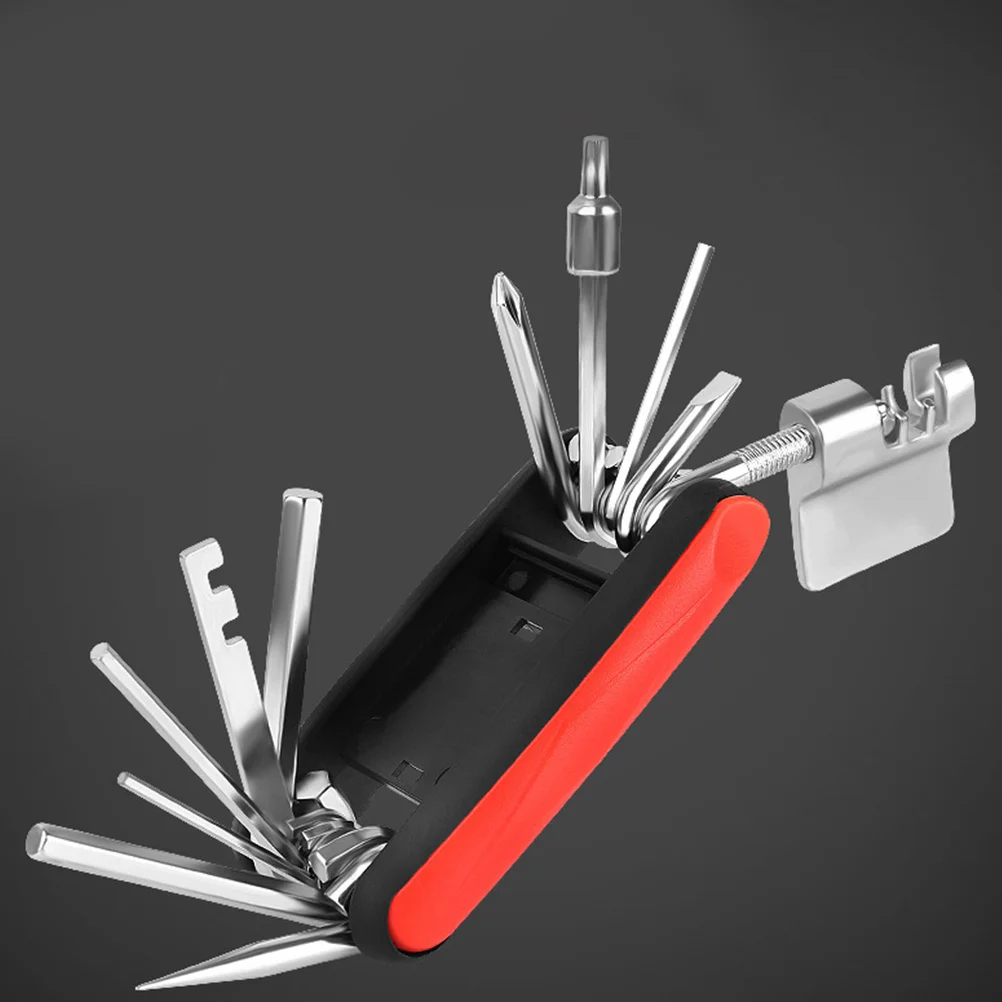 

1Set Steel Mountain Bike Repair Tools Set Multi Function Cycling Screwdriver Wrench Chain Cutter Tire Pry Bar Tire Service Patch
