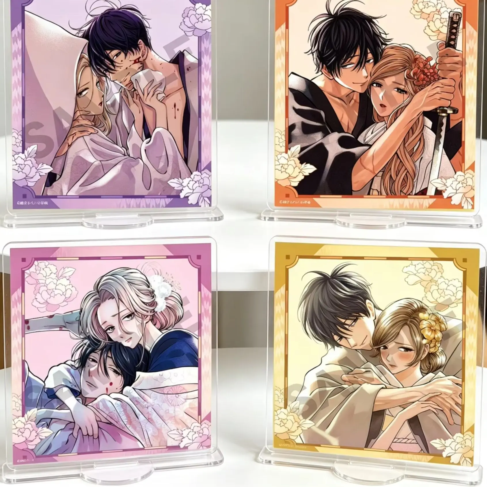 Llaveros de acrílico rectangulares con diseño de Firefly Wedding Kirigaya Satoko Goto Shinpei, decoración para dormitorio