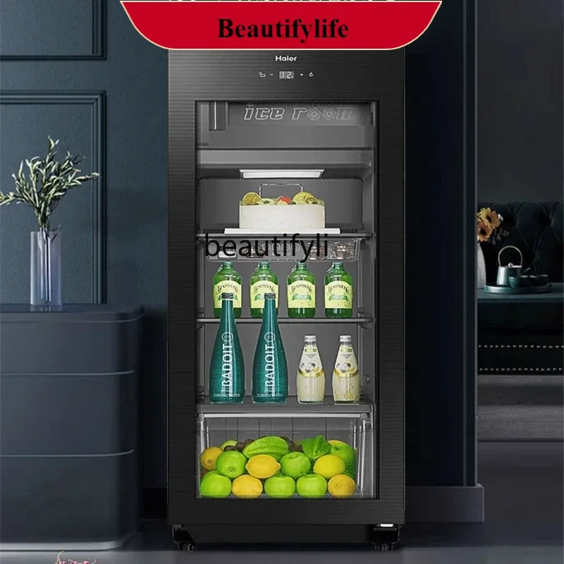 

E132 Ice Bar 167 L Wine Cabinet Office Freezer Mute Energy-Saving Red Wine Tea Cabinet Refrigerated Fresh Cabinet