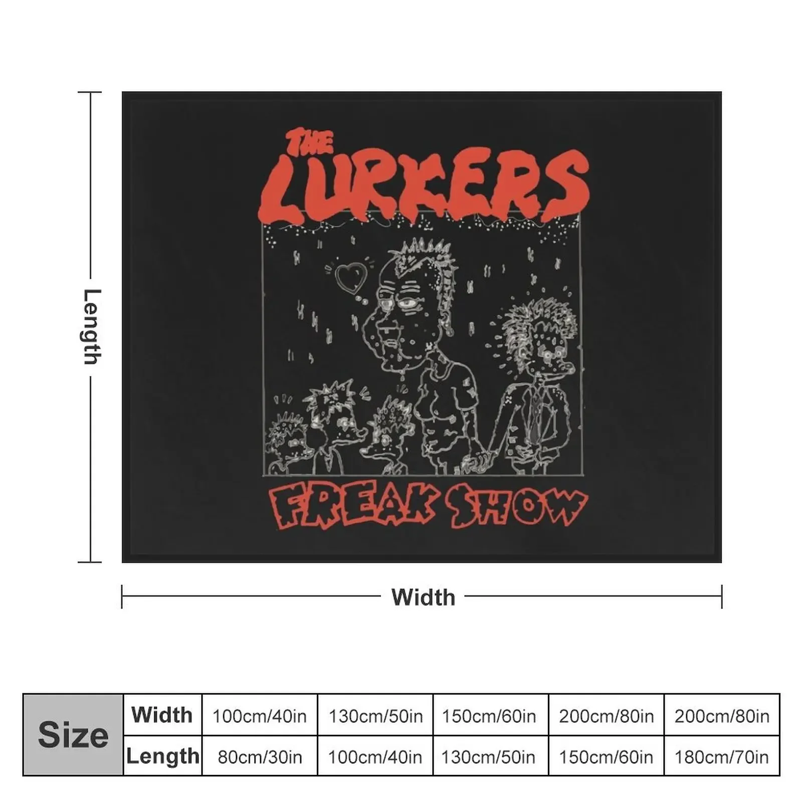 The Lurkers - Freak Show Throw Blanket sofa bed valentine gift ideas Blankets Sofas Of Decoration Blankets