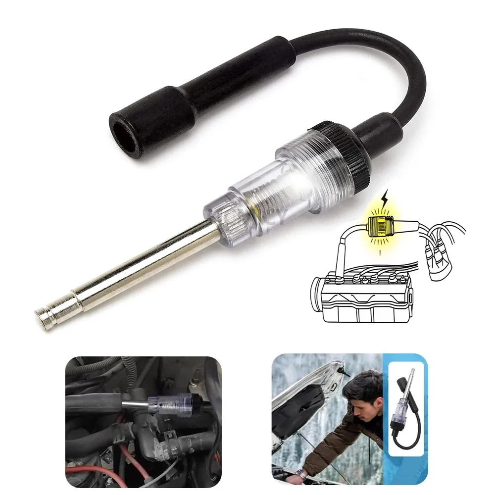 

1/2 шт. универсальный тестер искры зажигания, диагностический инструмент двигателя, линейный переварщик для автомобиля, грузовика, газонокосилки, мотоцикла