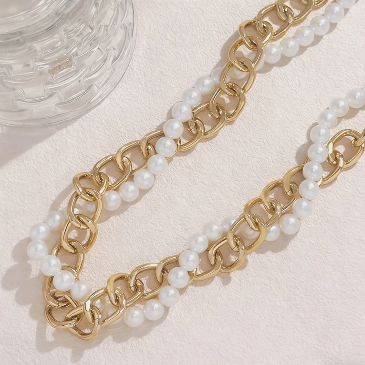 White Twisted Rope Cord Knot Choker With Hollow Gold Oval Pendant Minimalist Elegant Neck Jewelry for Women