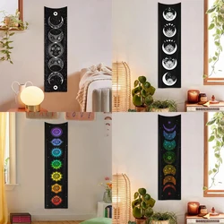 1pc Moon phase tapestry, flower and plant tapestry, space starry sky tapestry, room living room decoration wall hanging