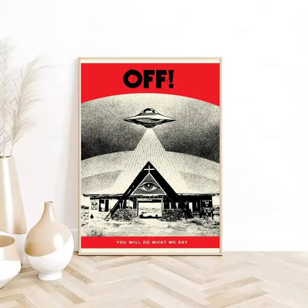 أعمال فنية S-Shepard F-Fairey ملصق HD جدار لزج مقاوم للماء غرفة المعيشة المنزلي غرفة النوم شريط النوم الديكور الجمالي