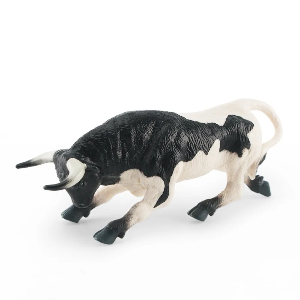 

Simulation Bullfighting Action Figures Farm Animals With Rider Poultry Cattle Model Cowboy Miniature Calf Bull OX Figures