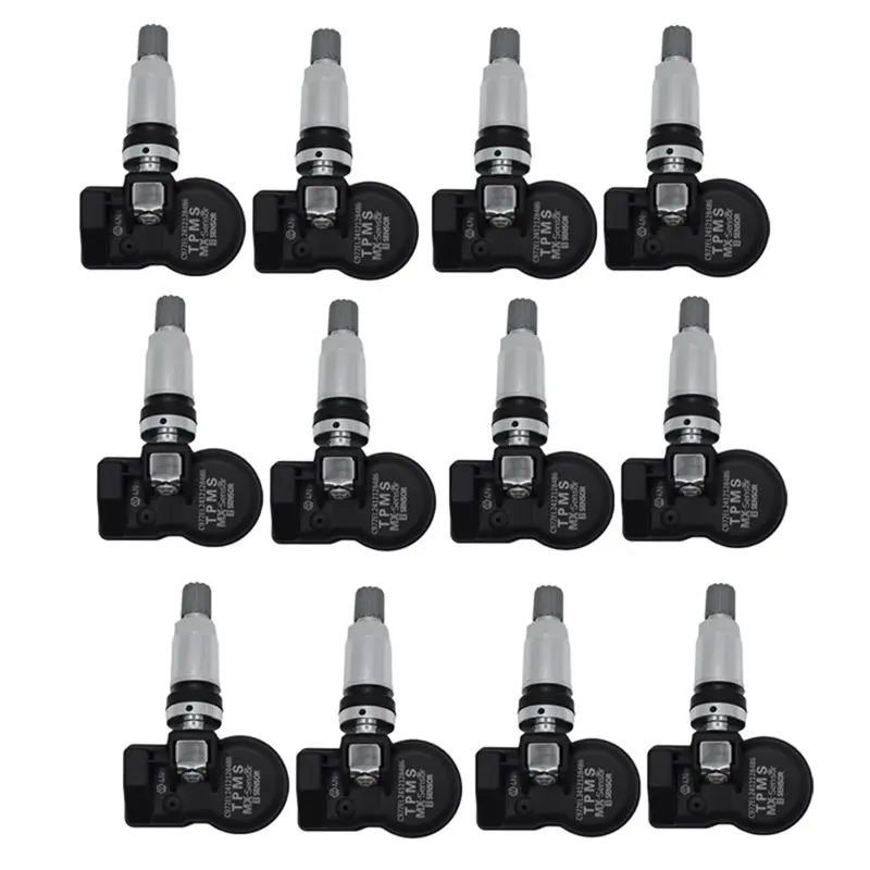 AB61-CR2450 Battery 12Pcs Programmable TPMS Tire Pressure Sensor 315MHZ+ 433Mhz 2 In 1 For Autel Tool TS408 TS508 ITS600 MX