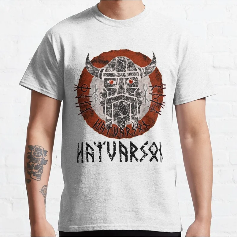 HAYVARSON The Viking Northman Vikings Thor Odin Nordic Runes Celtic Knots Valhalla Norse Mythology Graphic T Shirts large size