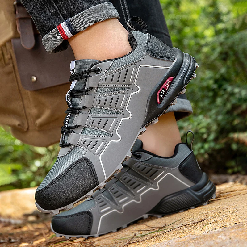 Lockless Fahrradschuhe für Herren, rutschfeste Outdoor-Mountain-Cross-Country-Wanderschuhe, atmungsaktive Sportschuhe, Rennradschuhe – Detail 7