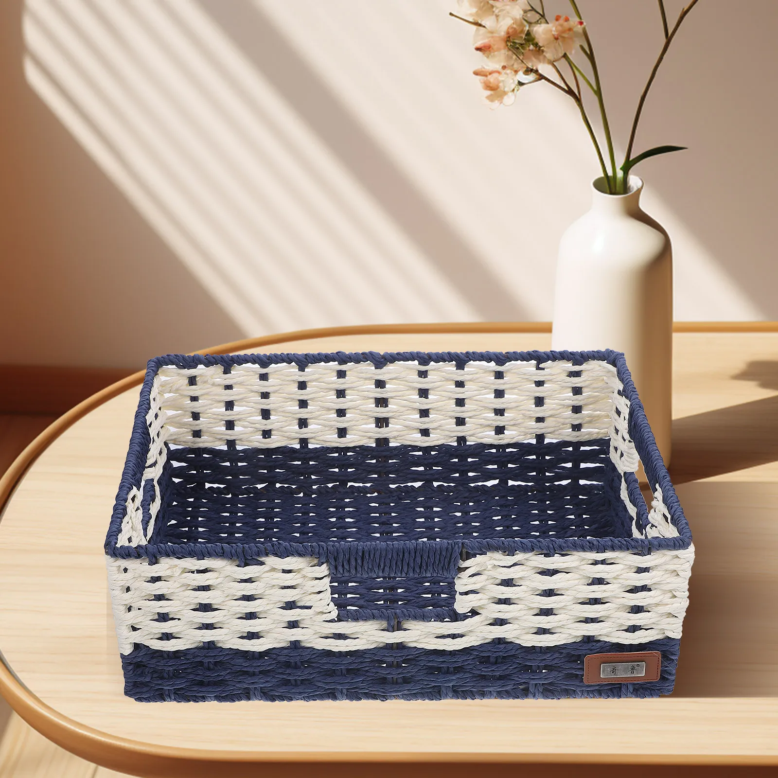 

Storage Basket for Shelves Baskets Pantry Desk Organizer Woven Bin Organizing