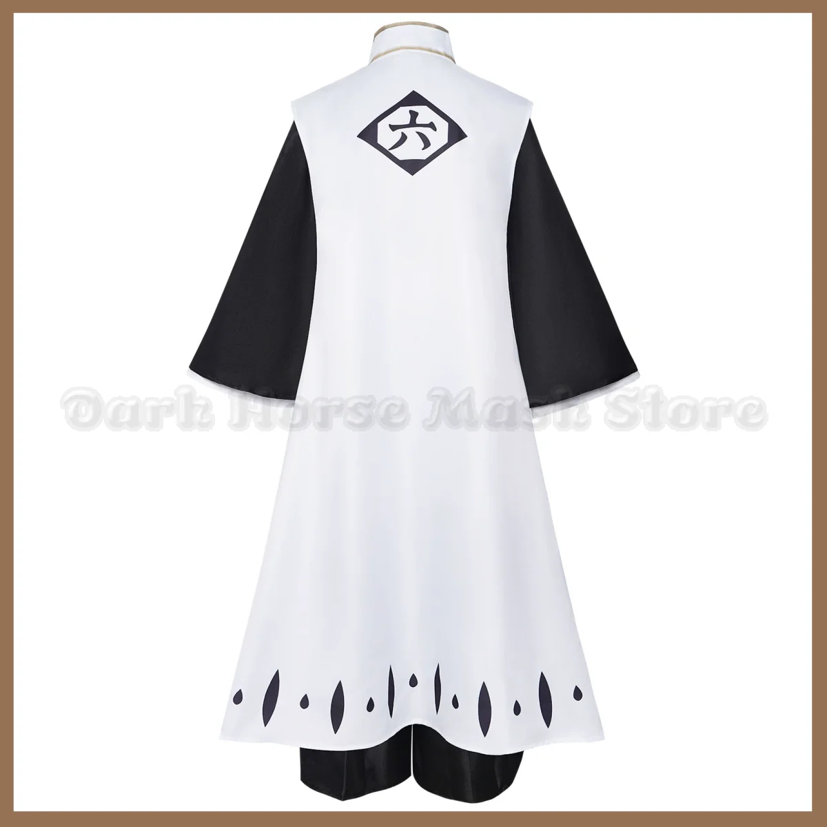 Anime Bleach Kuchiki Byakuya Cosplay Costume Gotei 13 Captain White Cloak Combat Uniform Adult Man Halloween Carnival Party Suit - view 4