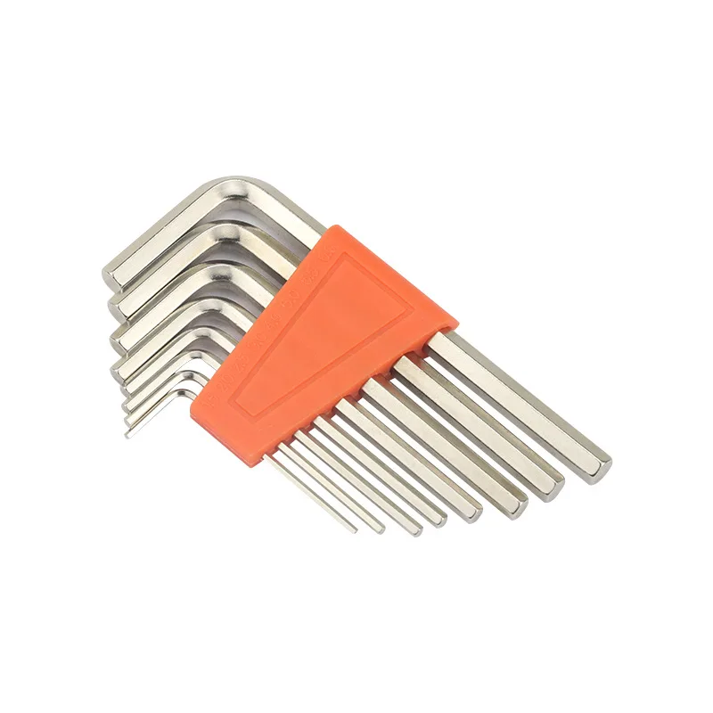 Flat Head Small Allen Key Wrench Set 1.5mm to 6mm L Shape Hex Short Arm Tool Portable Bicycle Allen Spanner Repair Tools