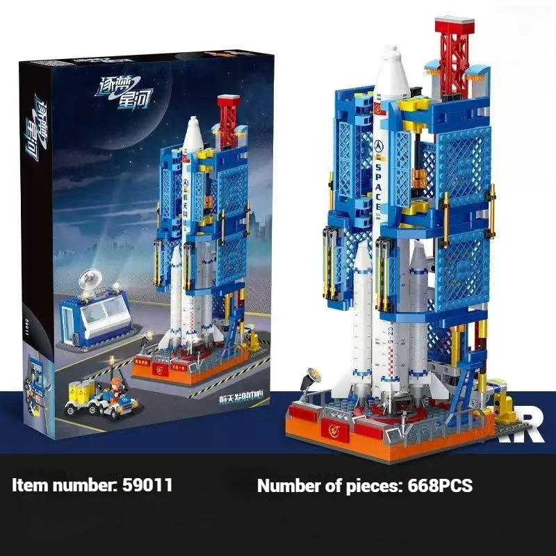

Строительные блоки для исследования космоса, сборка суперракетной модели, развивающие игрушки, детские игрушки на день рождения и подарки.