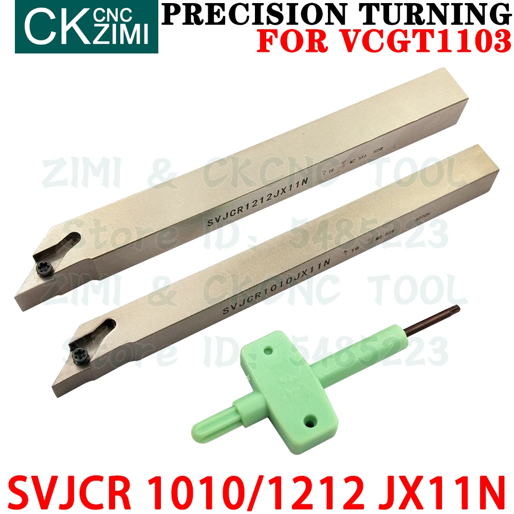 SVJCR1010JX11N SVJCR1212JX11N External Turning Tool Holder Centering Machine Finishing Cutting Tools for VCGT1103 Turning Insert