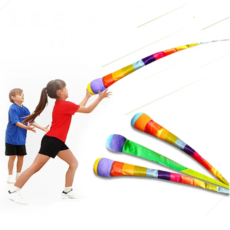 HOT SALE Rainbow Ball Hand Throwing Ribbon Sandbag Game Children's Outdoor Ball Toss Funny Toys Kindergarten Fun Outdoor Toys