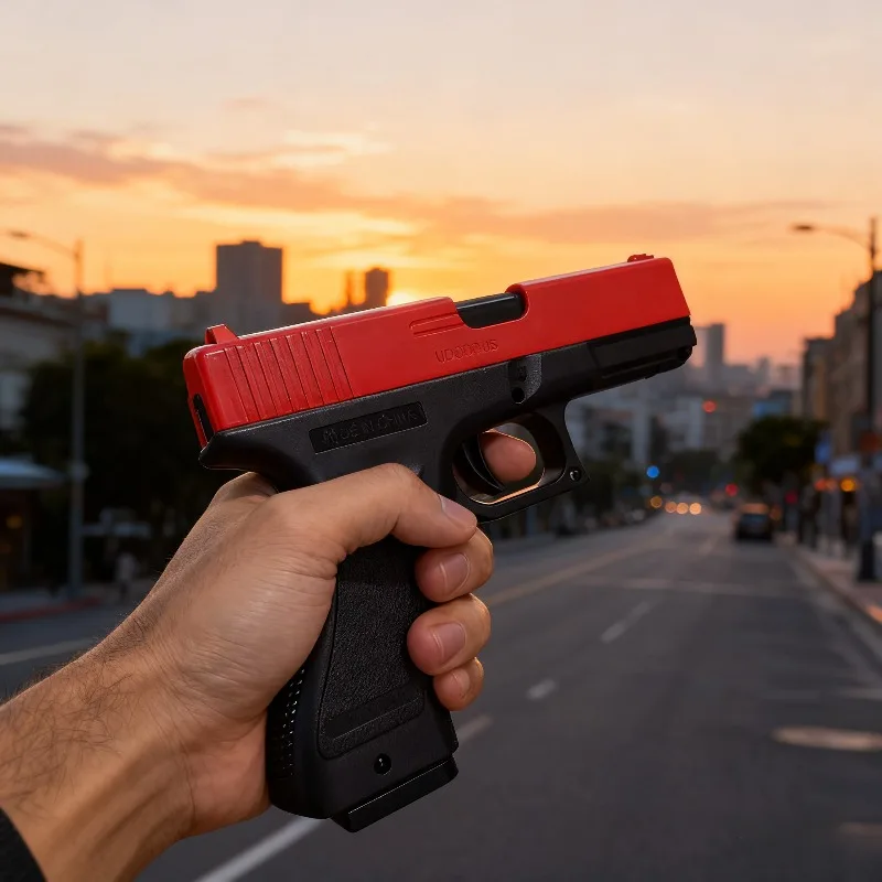 2026 Spielzeugpistole Unteres Magazin Laser Outdoor-Sport CS Spiel Waffen Kinder Geschenk Hochwertige Soft Bullet Air Gun Handbuch G17